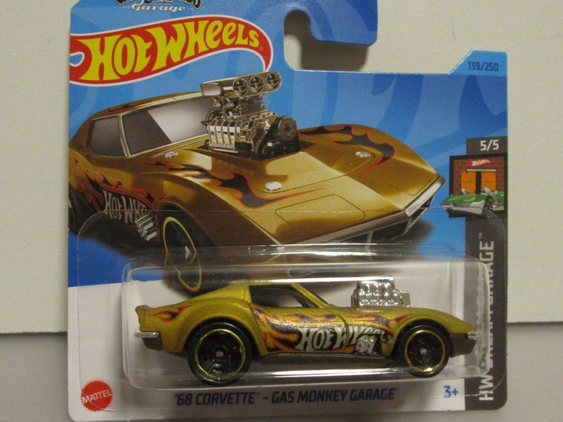 Chevrolet Modellautos: HOT WHEELS '68 CORVETTE " GAS MONKEY GARAGE " - HKH23 – Neu und originalverpackt aus Chêne-Bourg von breno56