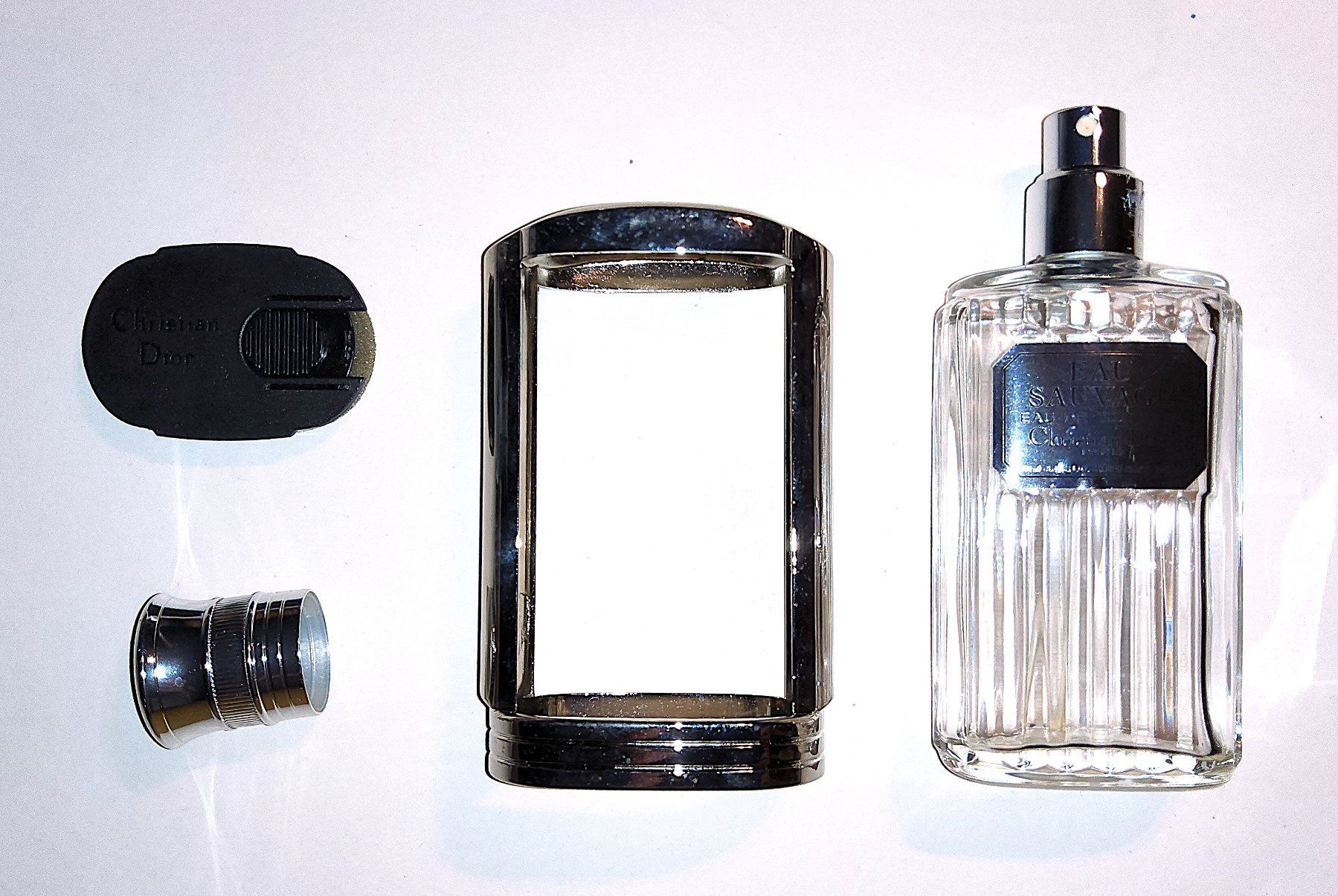 Dior Flacons: Seltener versilberter Flacon-Halter DIOR EAU SAUVAGE – Gebraucht aus Thalwil von freespirit-kev