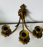 Wandleuchter Barock / Rokoko – Messing 3-flammig Vintage Ant