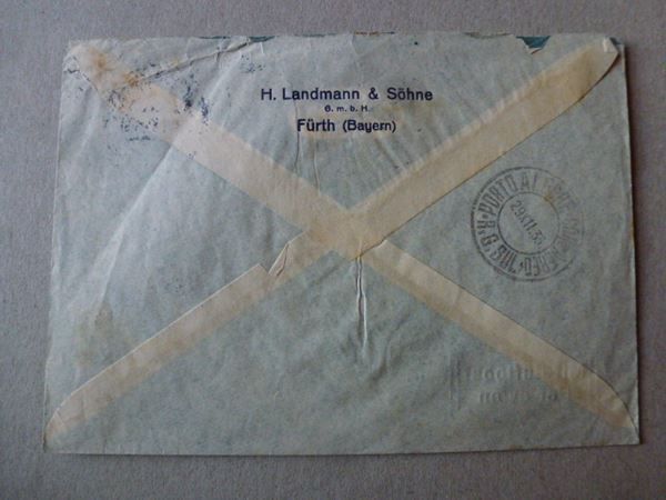 Alle Briefmarken: Luftpost 1933 ++ Europa-Südamerika – Gebraucht aus Walkringen von Casablanca777 2