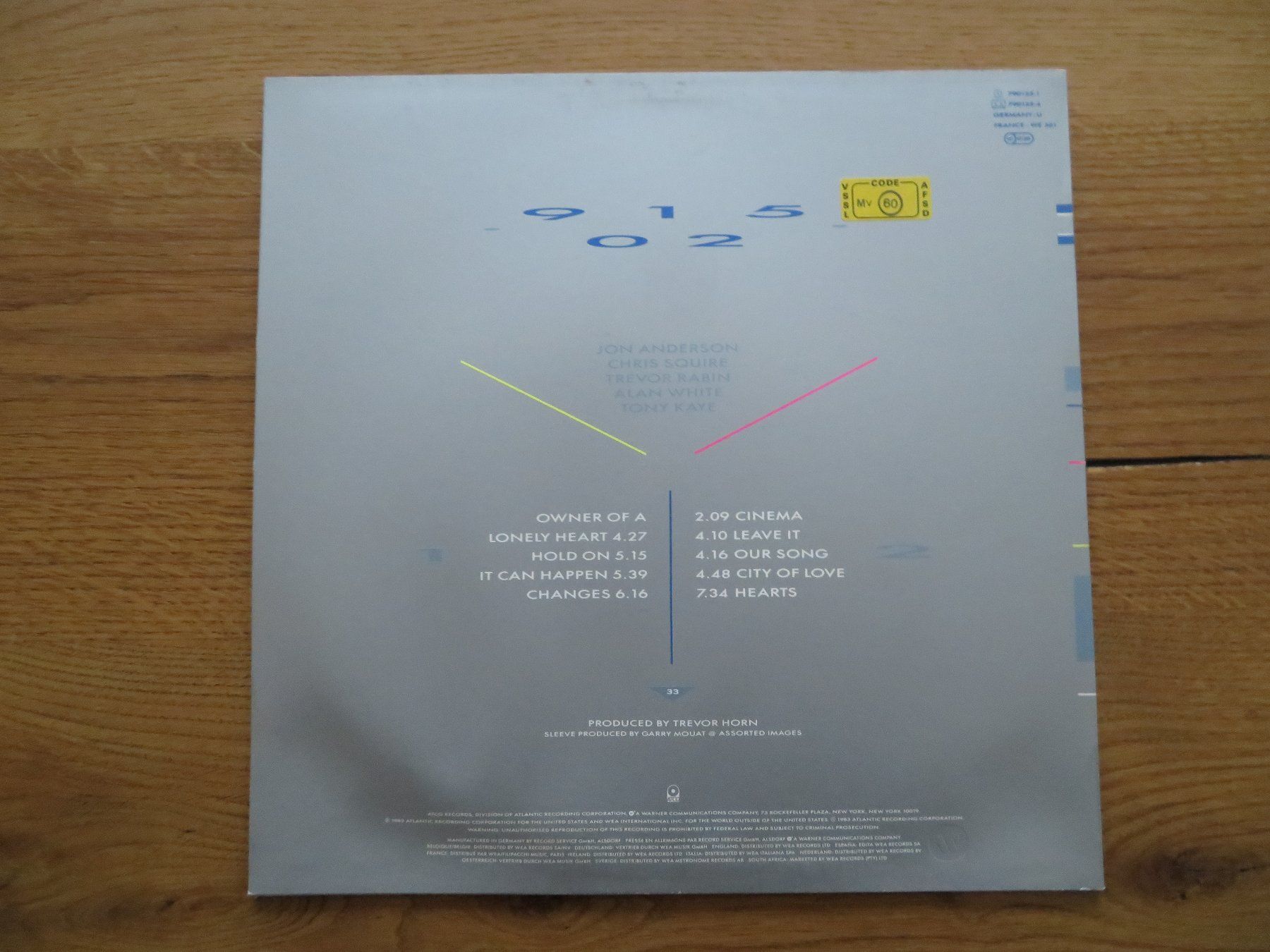 Dischi in vinile: YES LP 90125 – Usato da Zürich venduto da max_cp5f 1