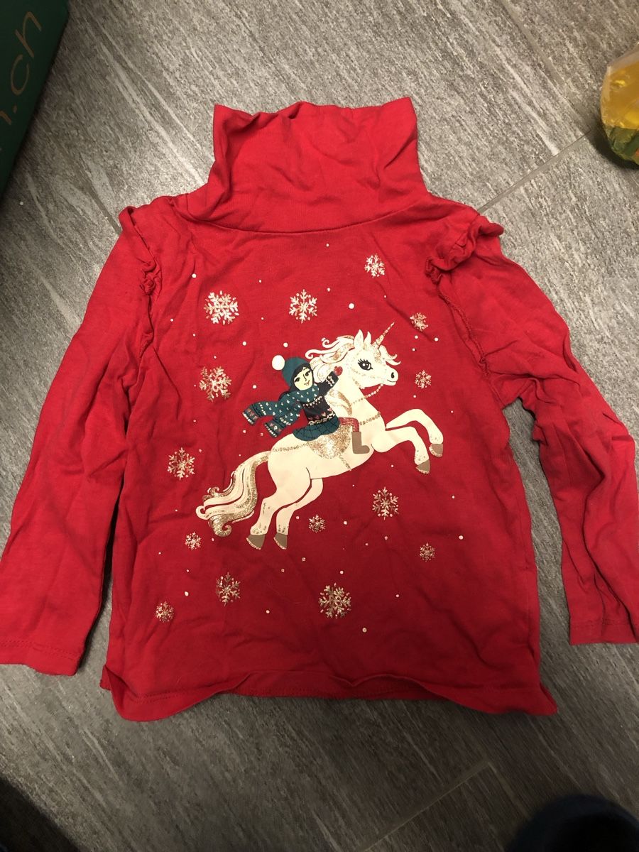 C&A Maglioni & Felpe: Süsser Rollkragenpullover Weihnachten, Grösse 104 – Usato da Muhen venduto da Sally203
