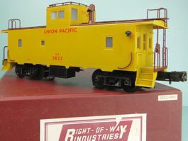 Right-of-Way Industries Brass Caboose UP 3822 #43, Scale 0