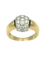 Bague Deux Ors 18K et Diamants