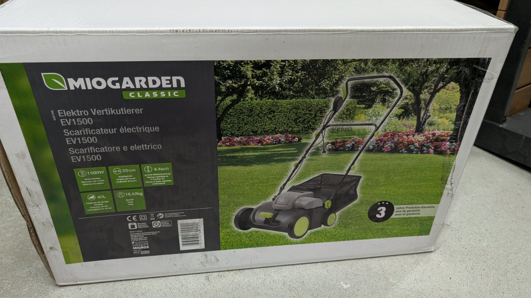 Bodenbearbeitungsgeräte: MioGarden EV1500 Vertikutierer – Neu (gemäss Beschreibung) aus Rohrbach von Zidane6 3