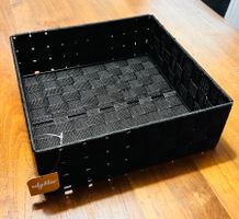 Aufbewahrungskorb WEAVE von edy&liv in Schwarz, 28x28x10cm