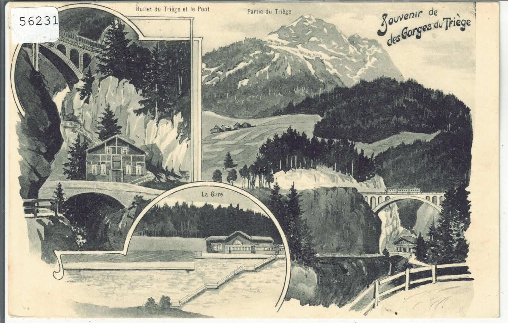 Cartoline postali: Souvenir de des Gorges du Triege – Usato da Ettingen venduto da Kartenplanet