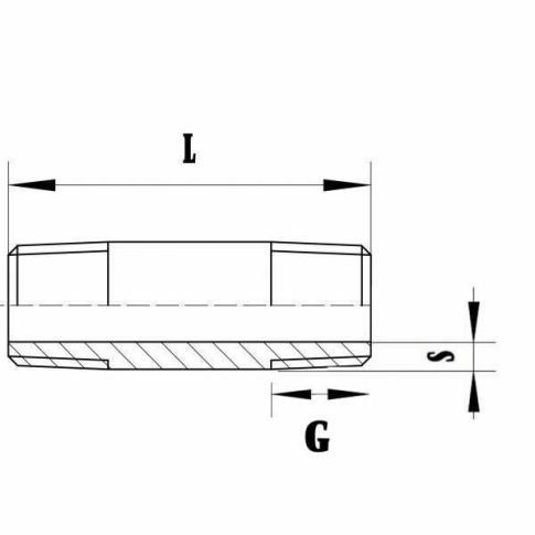 GF Ferramenta: Rohrdoppelnippel 2" x 60mm – Nuovo e nell'imballaggio originale da Amriswil venduto da SwissFittings 2