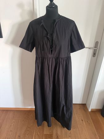 Orig. Ganni Kleid schwarz lang Maxi M