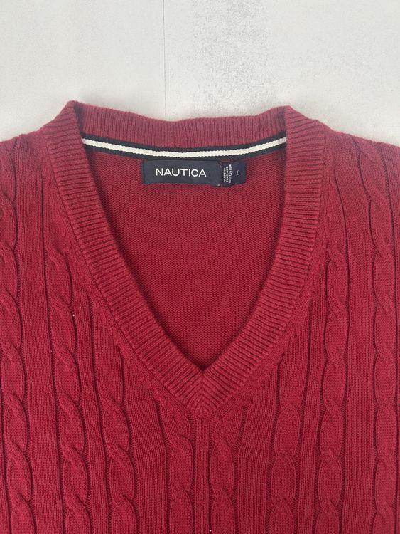 Pull sans manches rouge Nautica, taille L 3