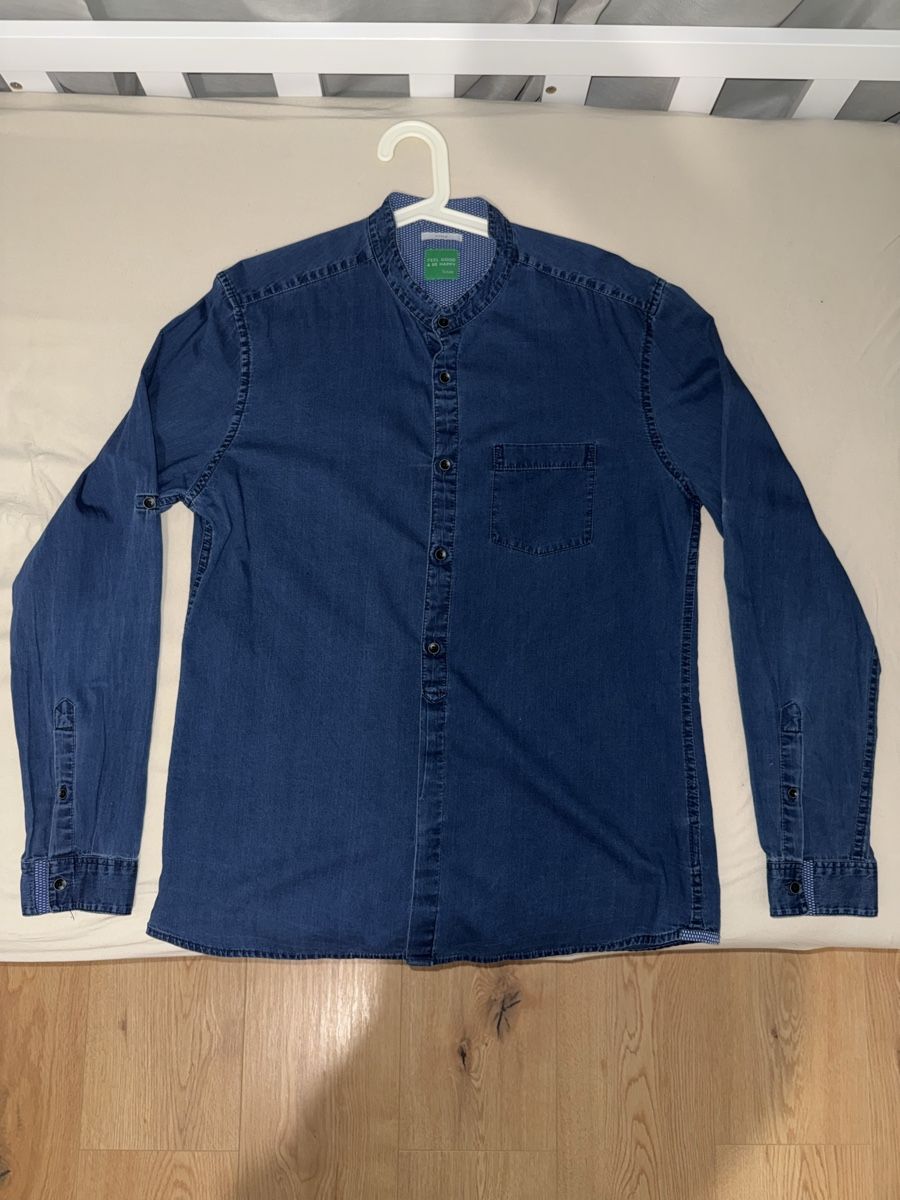 Hemden: Chemise Jules bleu avec col Mao L – Neu (gemäss Beschreibung) aus Villaz-St-Pierre von dav_w66n