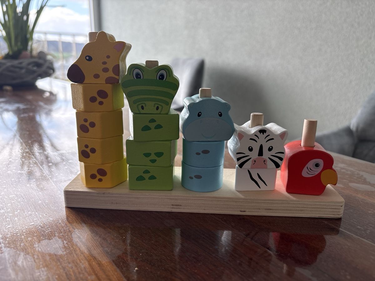 Giocattoli: Wooden Stacking Animals Toy 1+ – Usato da Oberengstringen venduto da tal_t5f9