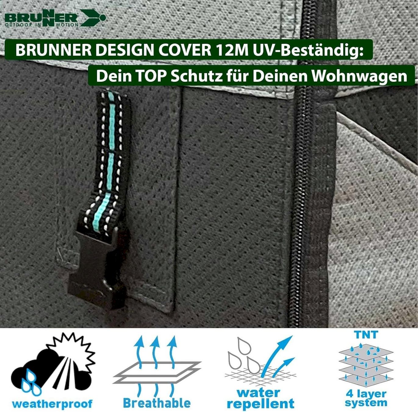 Coperture: Brunner Caravan Cover Design 12M 500-550 – Nuovo e nell'imballaggio originale da Bottighofen venduto da zaap 4