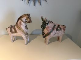Mexikanische Tierfiguren, Pferd & Stier,, Vintage