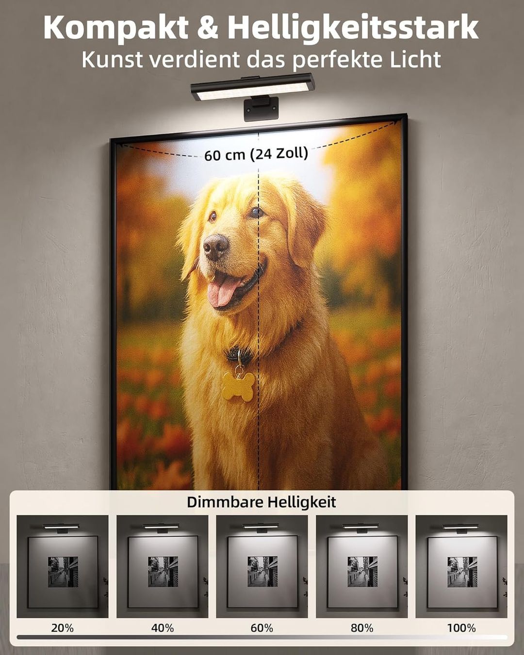 Lampade: Bildbeleuchtung LED Akku Wandleuchte 2er Set Schwarz – Nuovo e nell'imballaggio originale da Neuhausen venduto da apo_zn9s 1