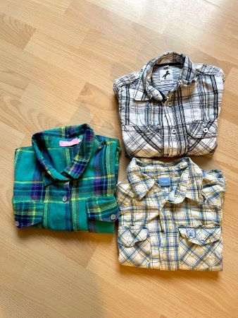 3 Hemden für Buben, Holzfäller Look, Grösse 110