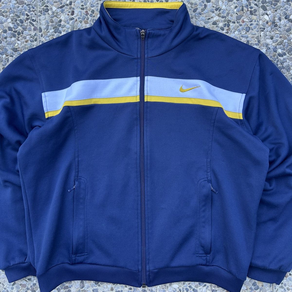 Nike Giacche: Vintage Nike Blue Track Jacket – Usato da brent venduto da fukusapes 1
