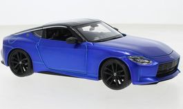 Nissan Z Coupé seit 2022 matt-blau met. / schwarz      1:24