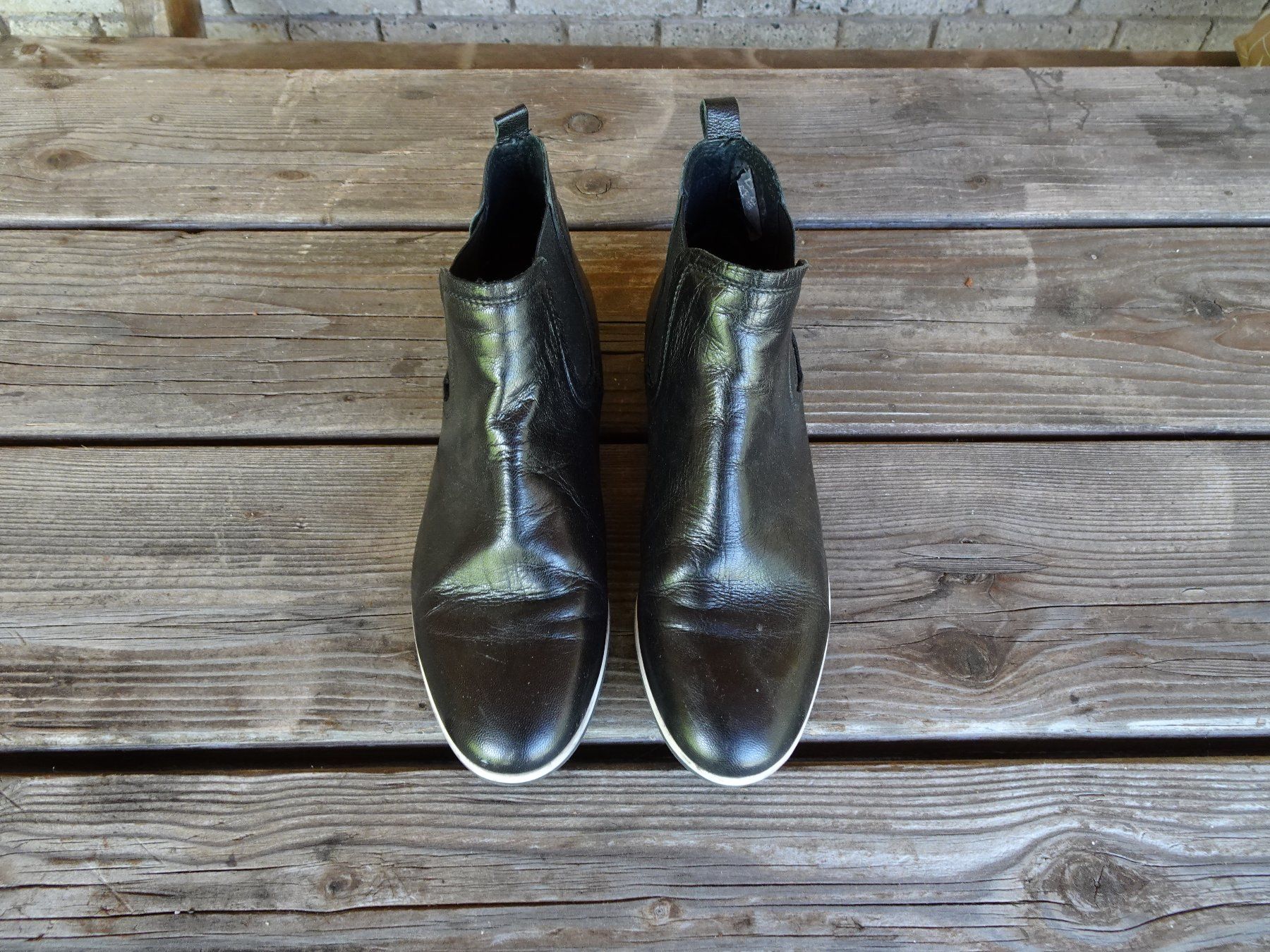 Scarpe da donna: Schwarze echt Leder Stiefelette von MAX Gr. 36 - 230540 – Usato da Küssnacht am Rigi venduto da Schuhe-Secondhand 2