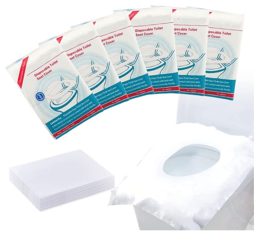 Toilettensitz Hygiene Papier Auflage Einweg Abdeckung 10stk.