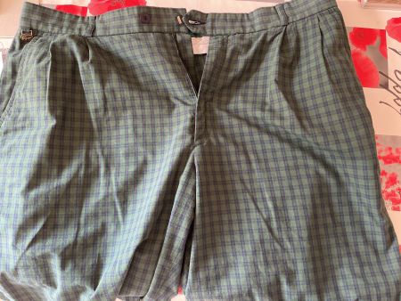 Shorts Lacoste tartan vert homme taille 48 bon état