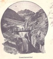 19.X.1900 sw Litho Göschenenthal URI/rare UPU-Marke