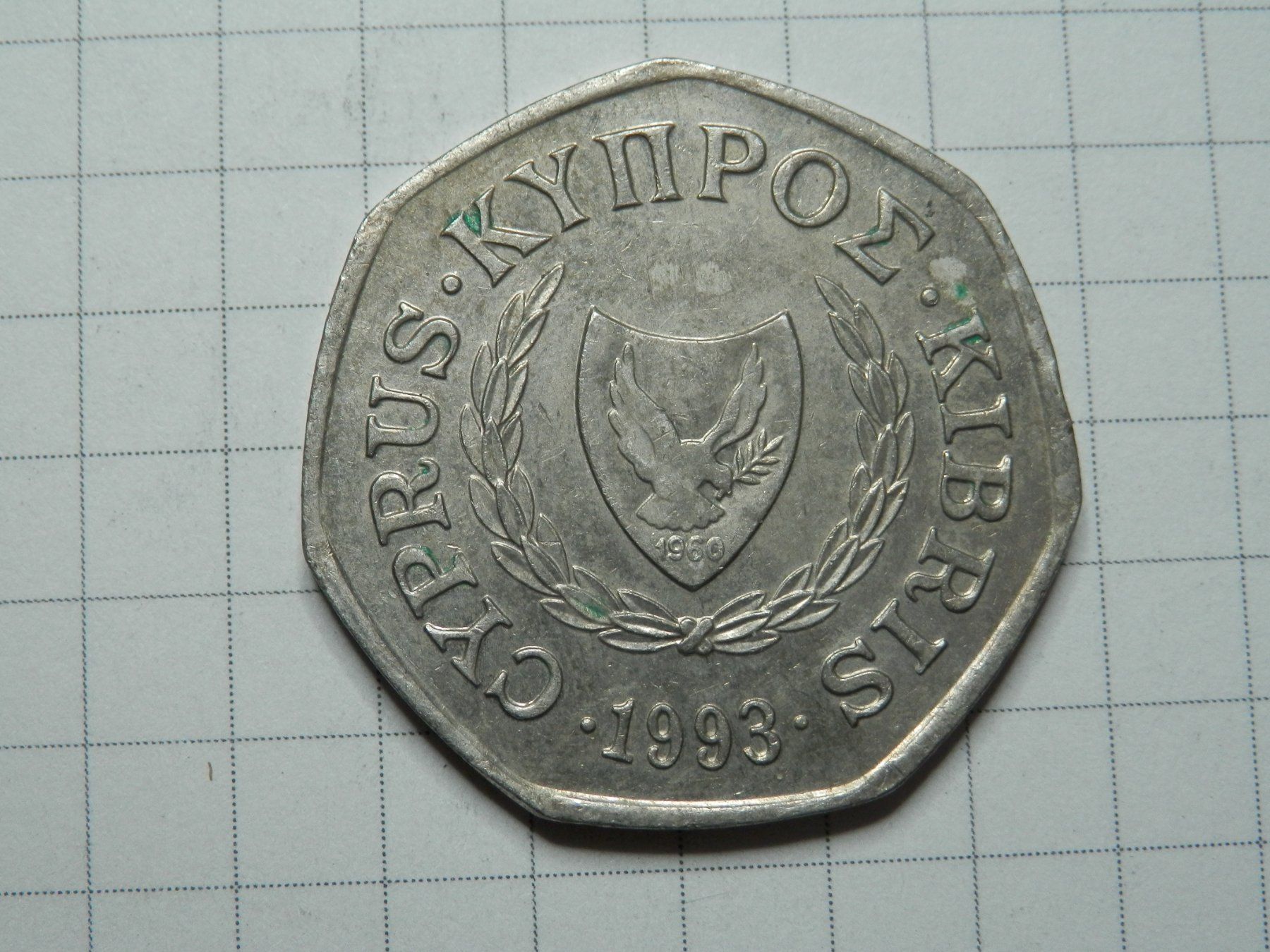 Tutti le monete: Zypern 50 Cent, 1993 – Usato da Weiach venduto da weiach81