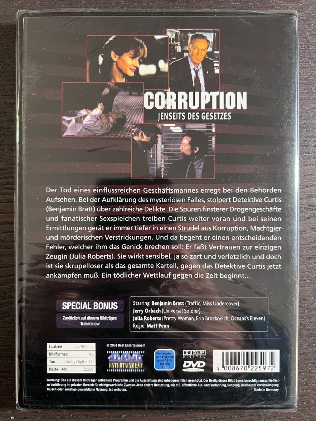 Alle DVDs: Corruption - Jenseits des Gesetes – Neu und originalverpackt aus Zürich von FilmFreunde 1