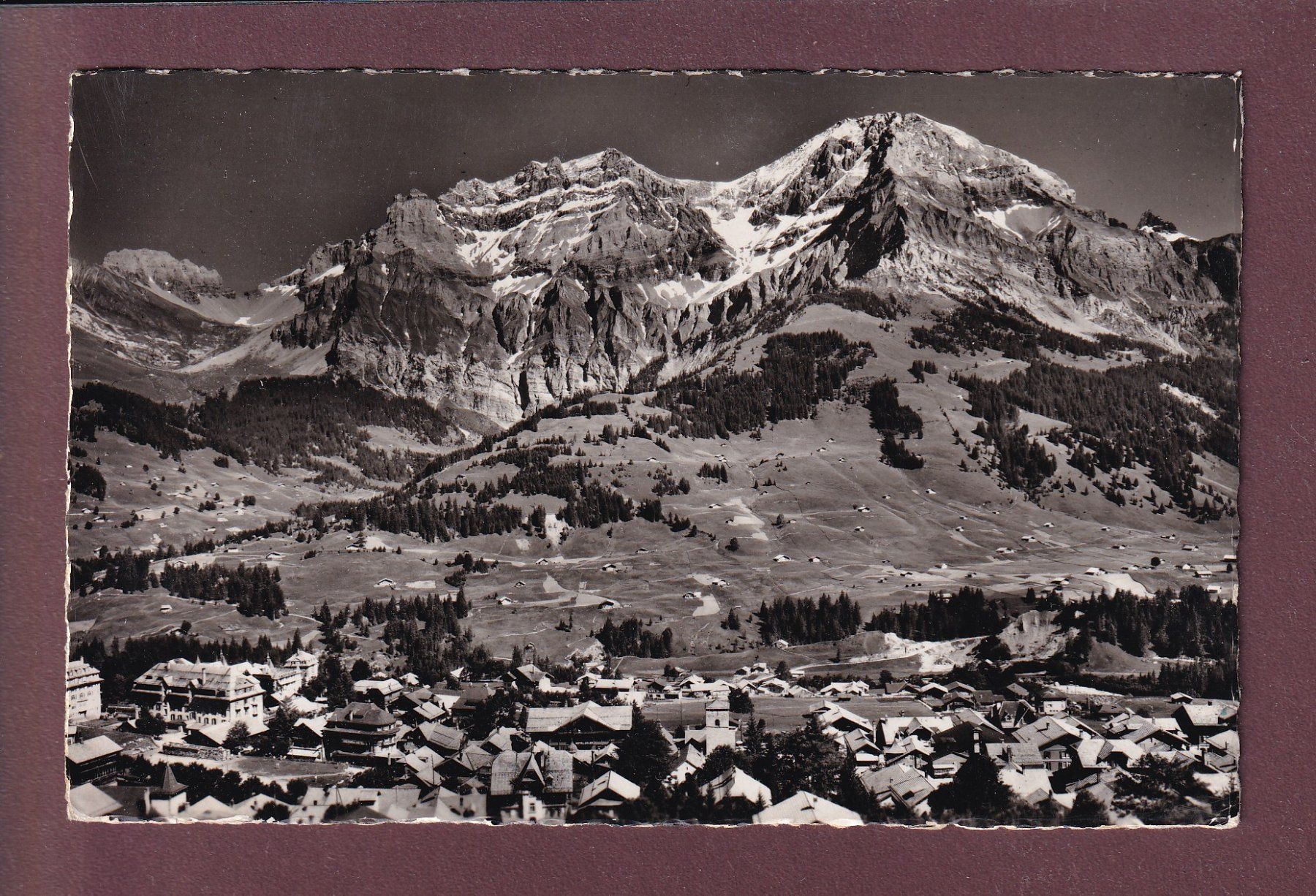 Cartoline postali: ADELBODEN - 1952 – Usato da Pully venduto da nicecards