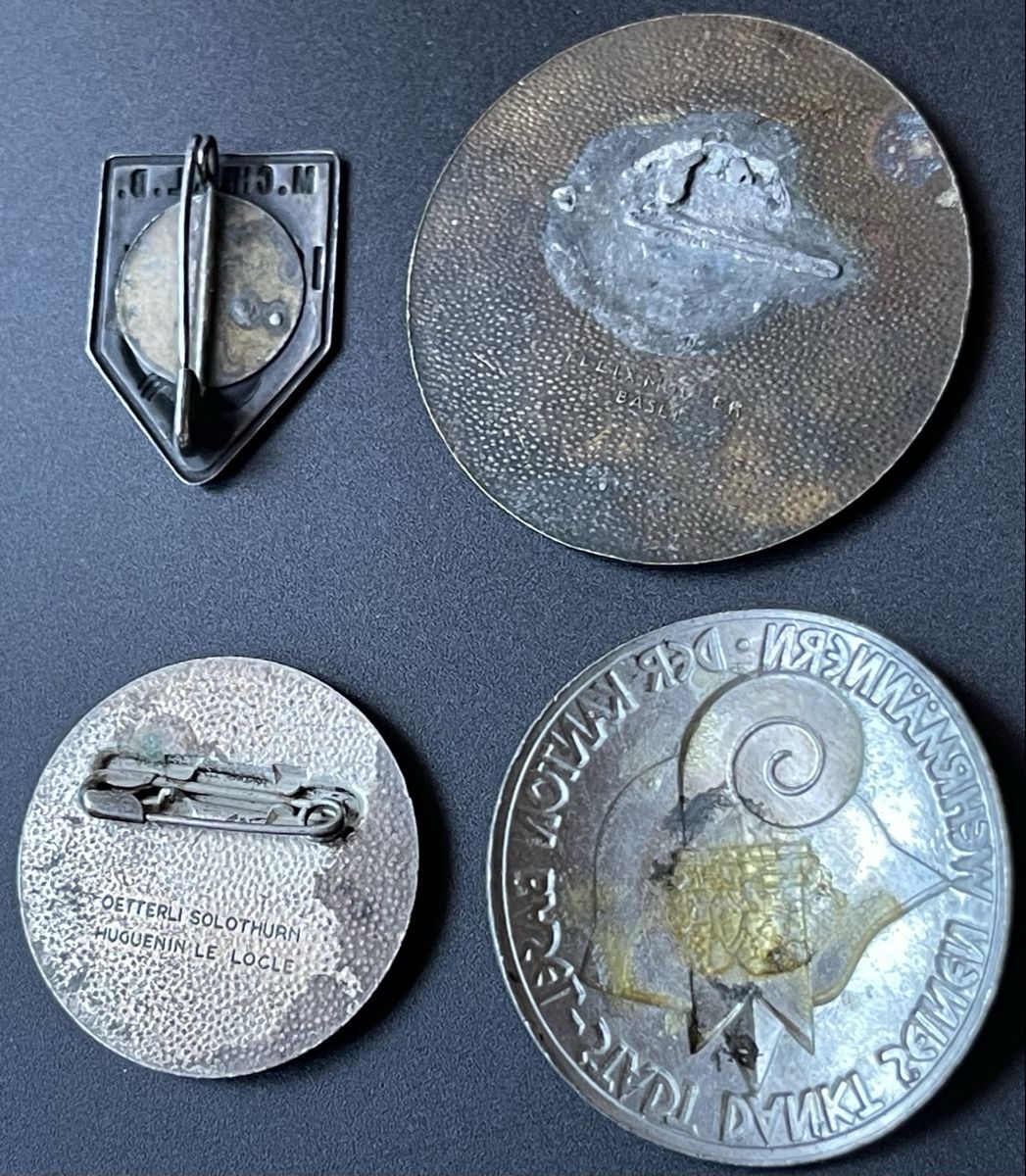 Medaglie: Médaille Basel , 4 Stück, 1894-1929 – Usato da Basel venduto da TOMFAN 3