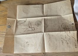 Dokument historisch Geschäftsbrief Rechnung 1844 Frankreich