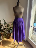 Vintage Seidenrock Seide Rock Lila