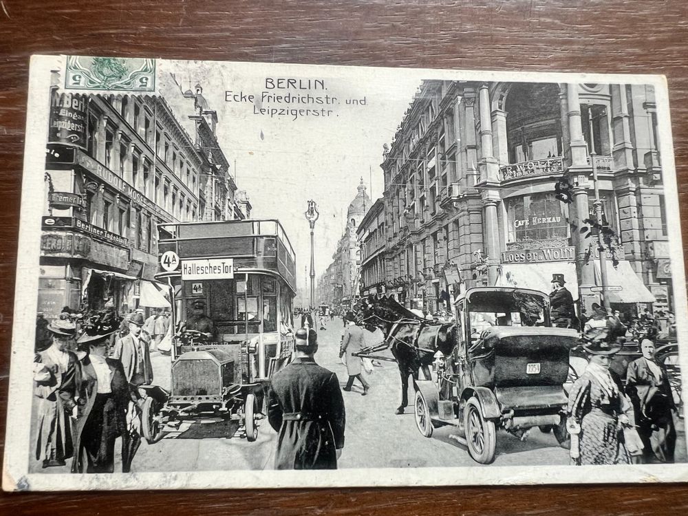 Carte Postale Ancienne Berlin La Nuit - Friedrichstraße 1927 - Allemagne