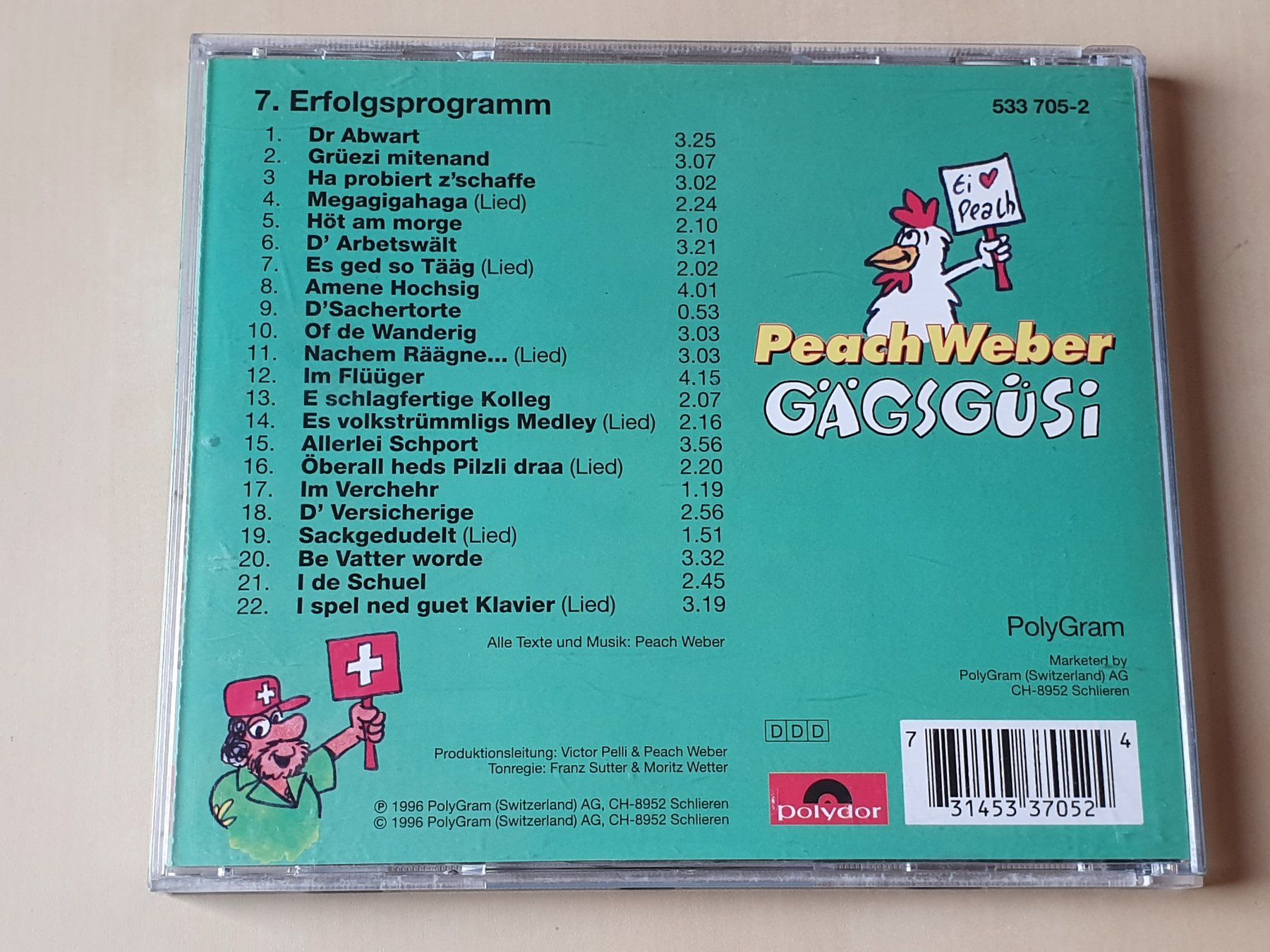 CD: Peach Weber Gägsgüsi – Usato da Stansstad venduto da collectorsshop 1