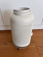 Laterne IKEA Modell ADELHET weiss Metall Glas gebraucht