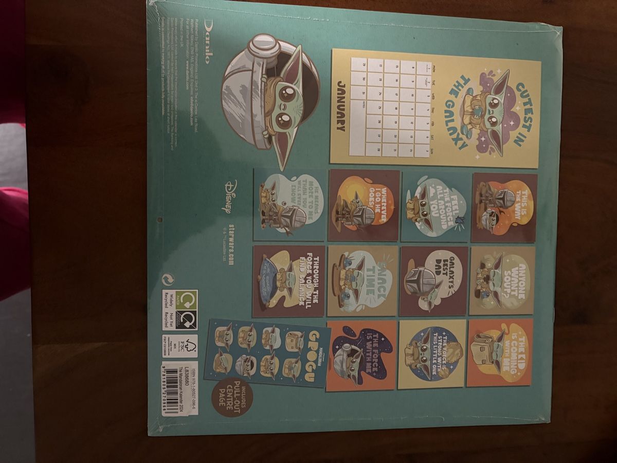 Calendari: Star Wars Kalender Grogu 2024 neu originalverpackt mit Poste – Nuovo e nell'imballaggio originale da Sevelen venduto da Ch_2026_1 2