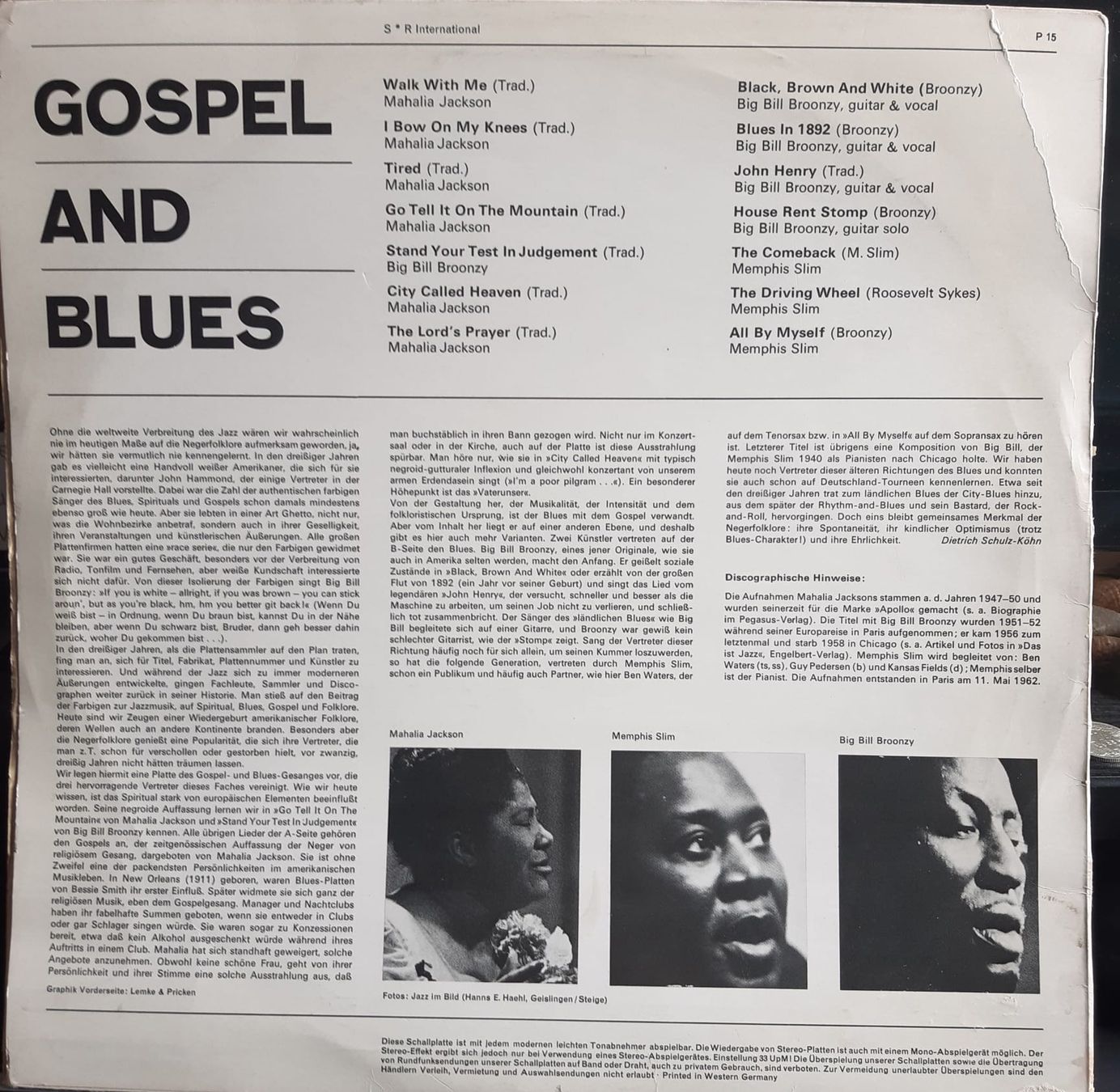 Schallplatten: GOSPEL AND BLUES  Diverse Musiker – Gebraucht aus Frick von kyb_yq8h 1