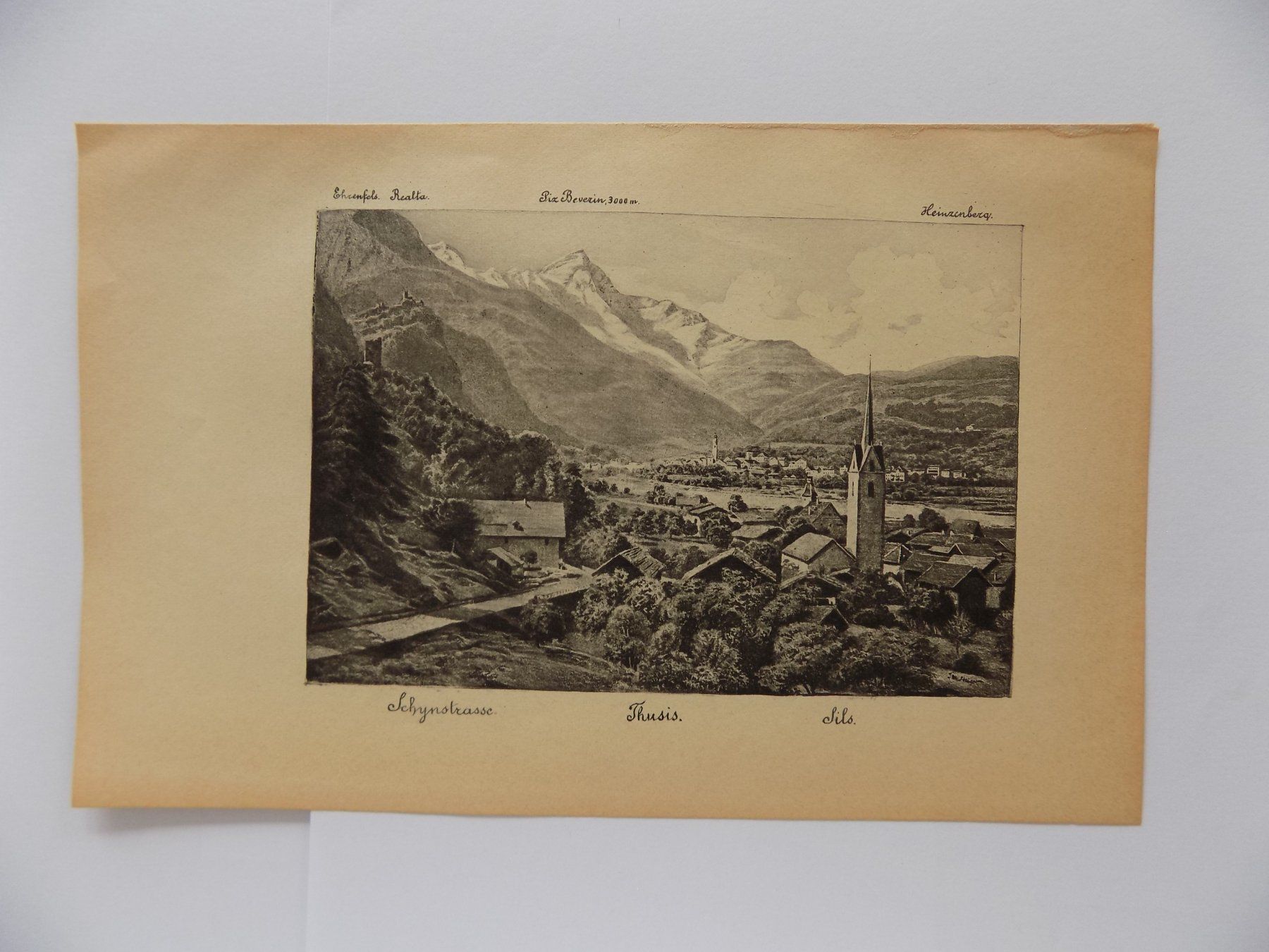 Gravures: Thusis Sils Schynstrasse – D'occasion à Risch par Rischli15