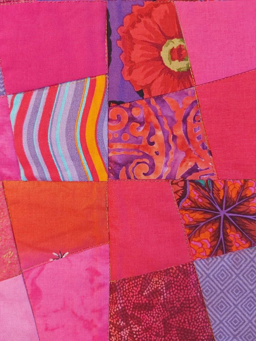 Tutte le decorazioni: Patchwork Quilt "Magenta" Unikat 134 x 65 cm – Nuovo (secondo la descrizione) da Wetzikon ZH venduto da Meltingpot29 2