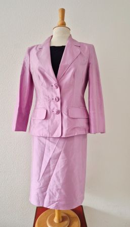 LUISA SPAGNOLI ANZUG KOMBI ROCK JACKE BLAZER 40 SEIDE SILK