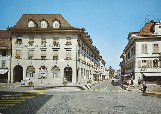Cartoline postali: LANGENTHAL Bank in Langenthal – Nuovo (secondo la descrizione) da Jona venduto da philajona