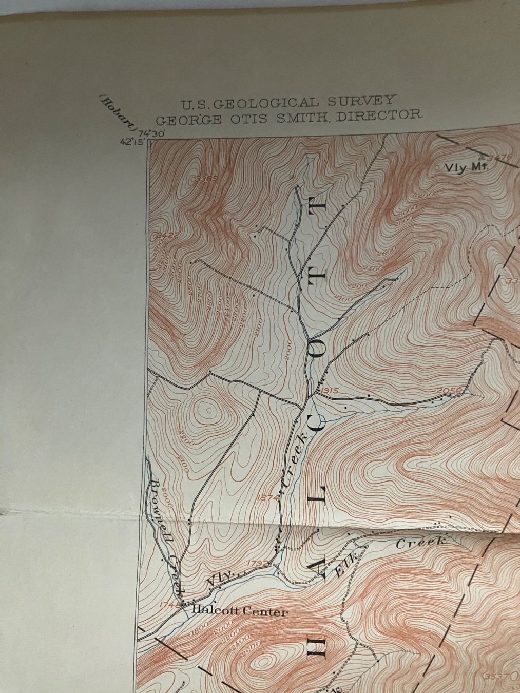 Landkarten & Atlanten: Topography State of New York – Gebraucht aus ZUERICH von Carolus1 4