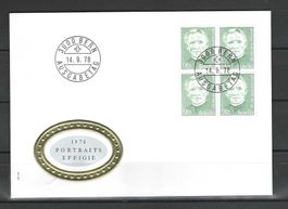 CH FDC VIERERBLOCK 1978