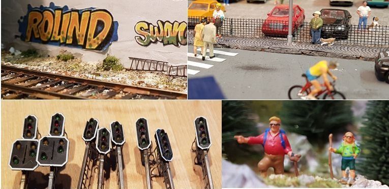 Modellini di ferrovie: Grosse Anlage mit Rollmaterial komplett, Landschaft, digital – Usato da Fehraltorf venduto da snoopydoopy 2