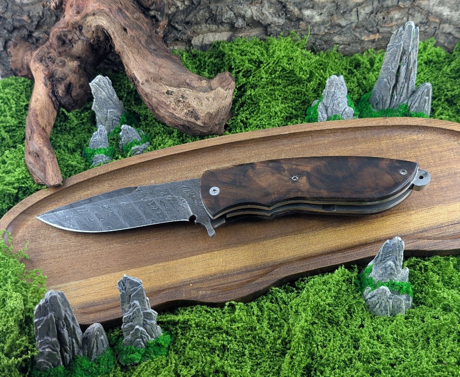 Accessori: Handgeschmiedetes Damastmesser – Nuovo e nell'imballaggio originale da Lindau venduto da Ayd1n87