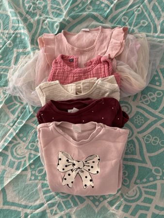 Mädchen Kleider Set 5 Stk. Gr. 74/80 Frühling Sommer 🌸