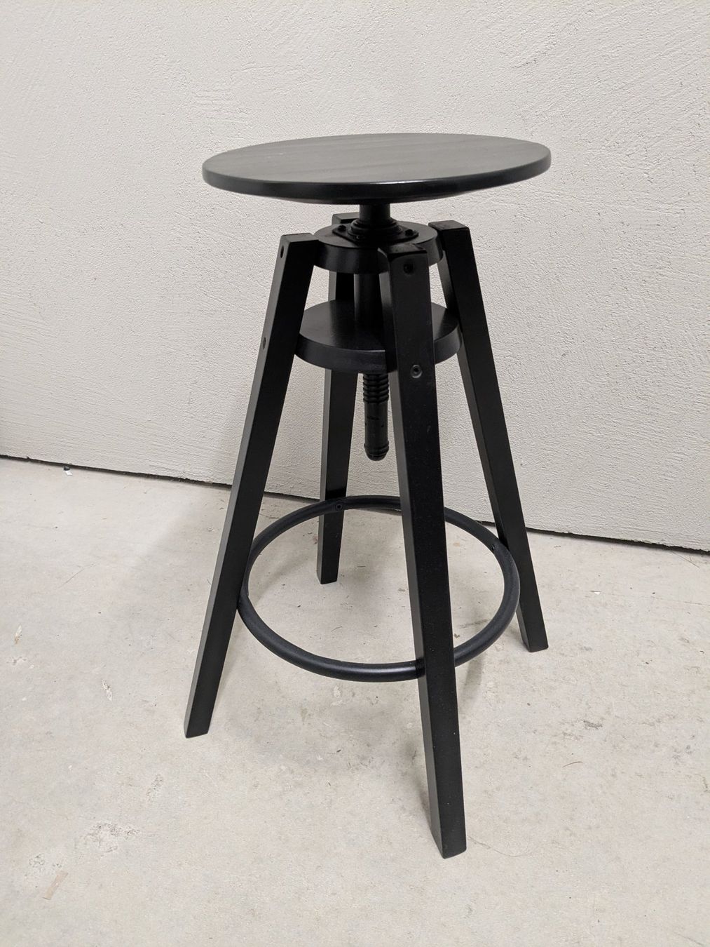 Ikea Hocker: Barhocker "DALFRED", schwarz, 63-74 cm – Gebraucht aus Zürich von cclsn