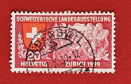 LANDESAUSSTELLUNG 220 VOLLSTEMPEL WÄDENSWIL 1939