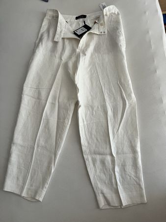Leinenhose weiss Massimo Dutti Grösse 40 neu