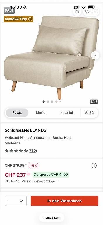 Fauteuils: Schlafsessel – D'occasion à Sins par Cerovac 2